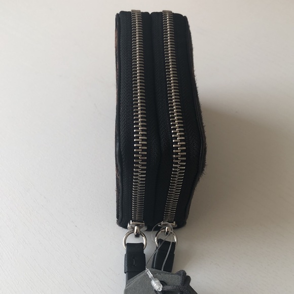 All Saints Kim Genuine Calf Hair/Leather Cardholder (NWT) - Picture 8 of 11